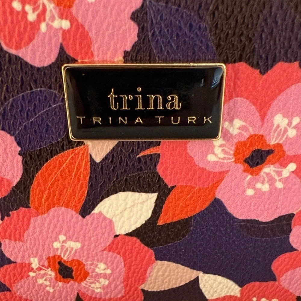 Trina Turk Pink and Purple Floral Wallet